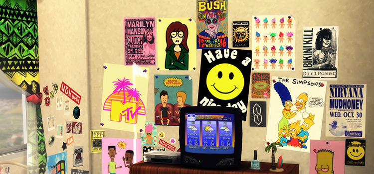 00 Featured 90S Wall Posters Sim4 Cc Preview