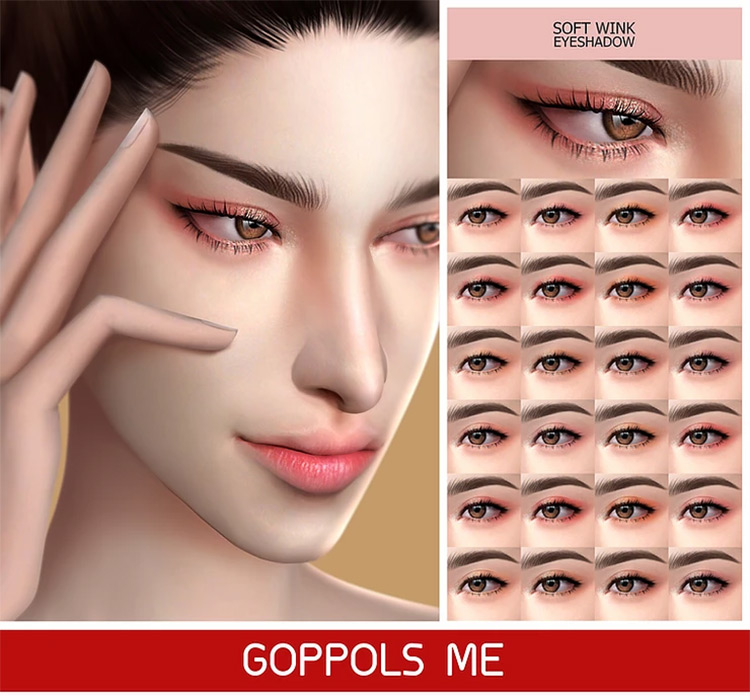 Soft Wink Eyeshadow Sims 4 Cc