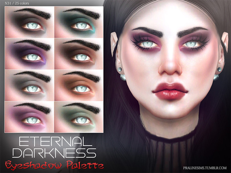 Eternal Darkness Eyeshadow Palette Sims 4 Cc