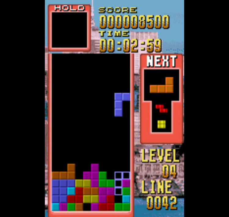 Tetris Wonderswan Gameplay Screenshot