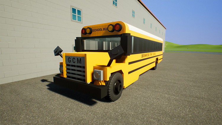 1975 Gcm G-7 School Bus Brick Rigs Mod